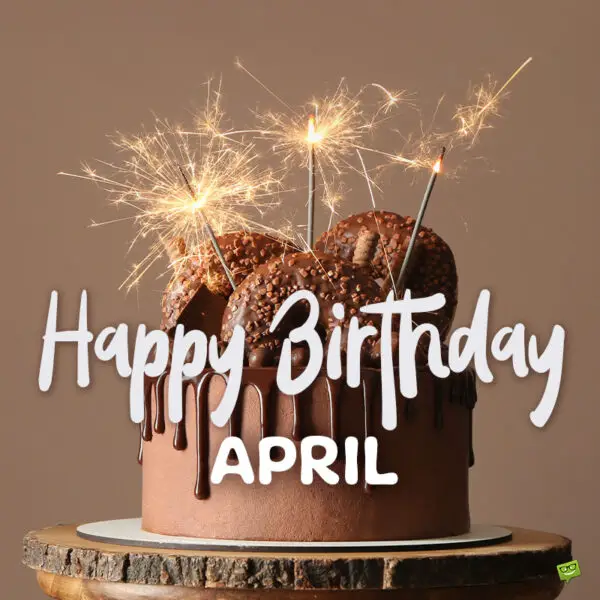 Happy Birthday Image for April.