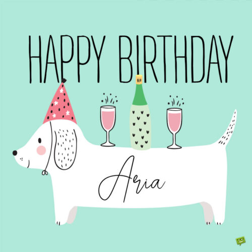 Happy Birthday Image for Aria.