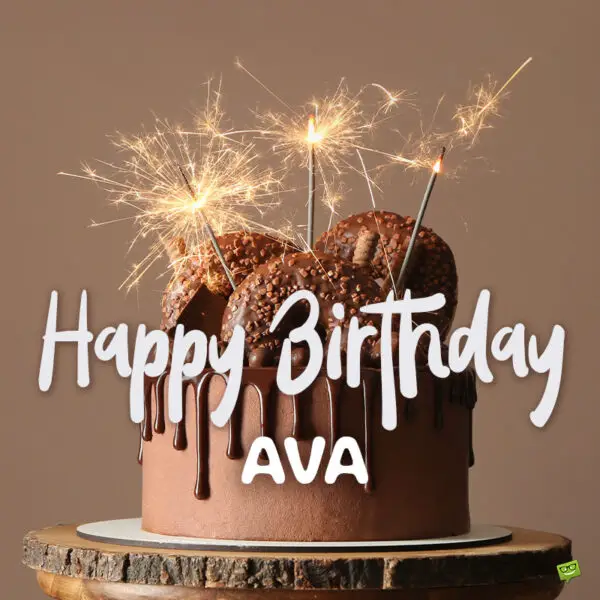 Happy Birthday image for Ava.