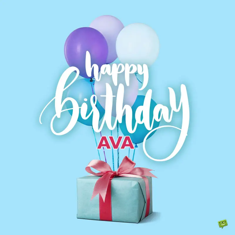 Happy Birthday image for Ava.