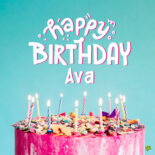 Happy Birthday image for Ava.
