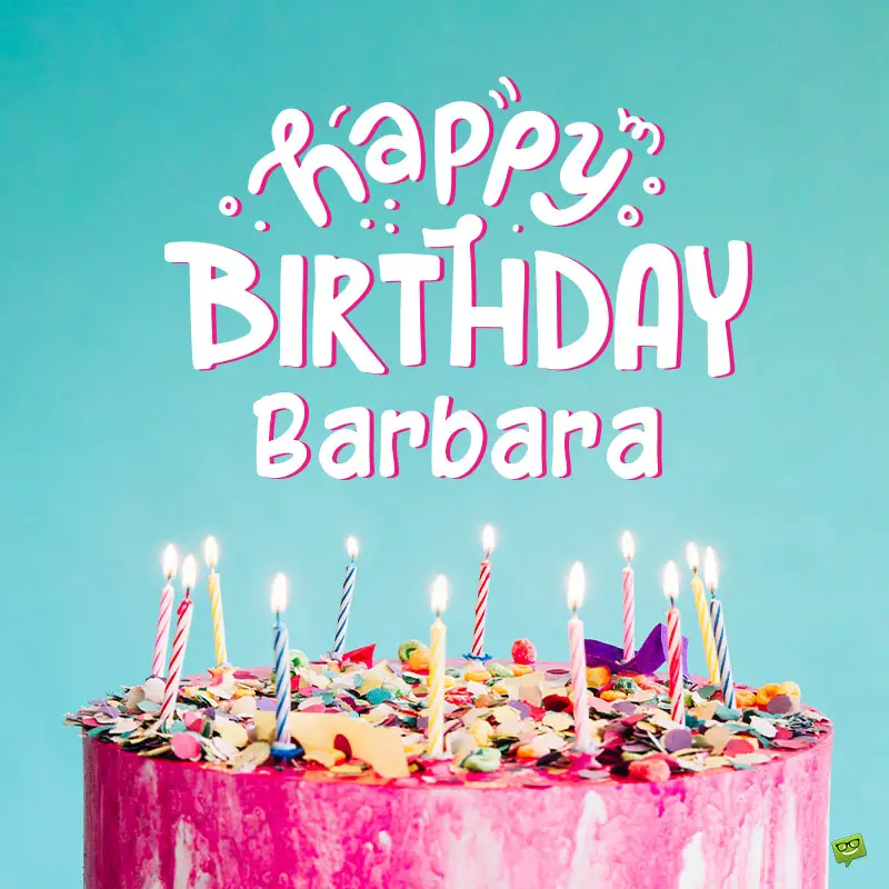 Happy Birthday image for Barbara.