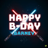 Happy Birthday image for Barney.