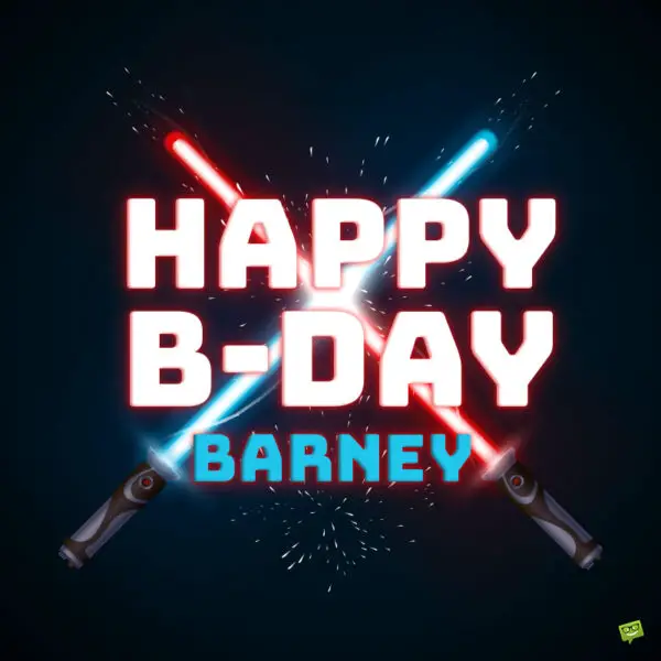Happy Birthday image for Barney.