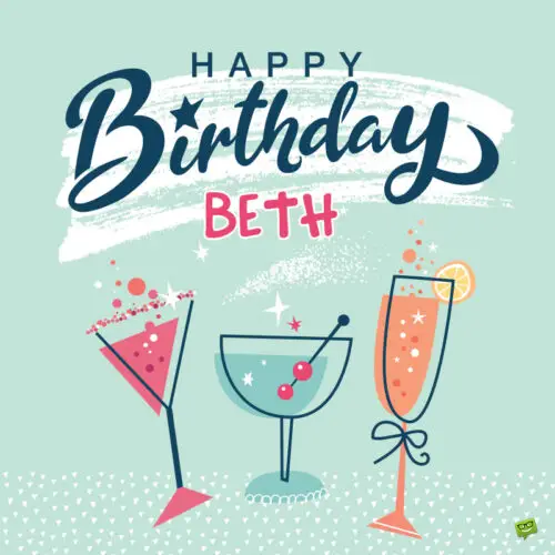 happy birthday image for Beth.