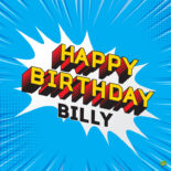 Happy Birthday image for Billy.