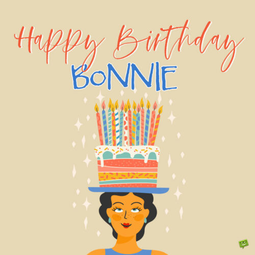 Happy Birthday image for Bonnie.