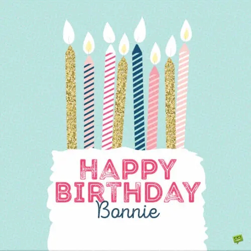 Happy Birthday image for Bonnie.