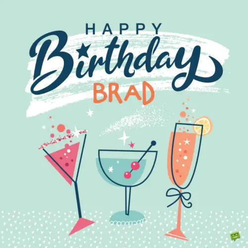 Happy Birthday image for Brad.