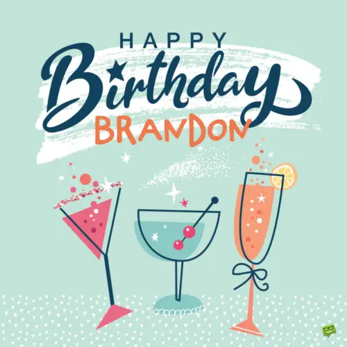 Happy Birthday image for Brandon.