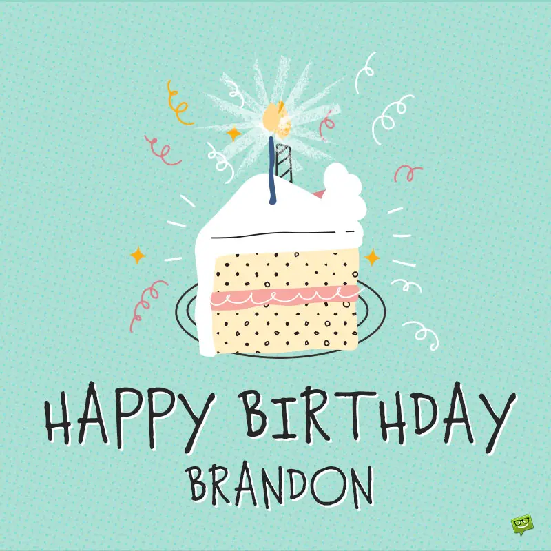 Happy Birthday image for Brandon.