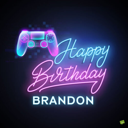 Happy Birthday image for Brandon.