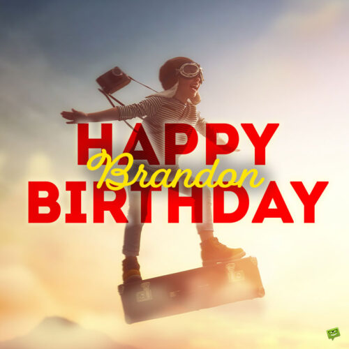 Happy Birthday image for Brandon.