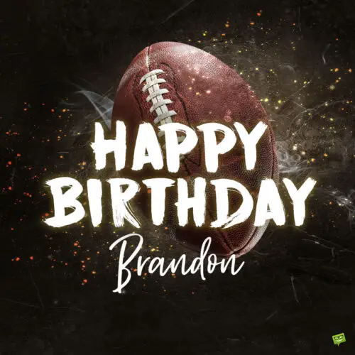 Happy Birthday image for Brandon.