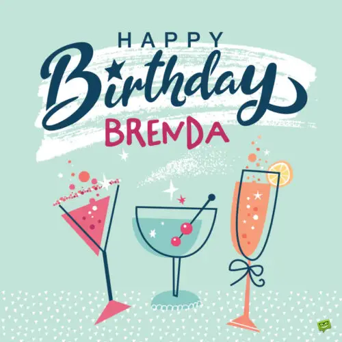 Happy Birthday image for Brenda.