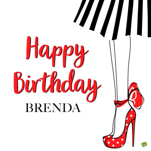 Happy Birthday image for Brenda.