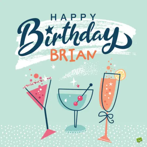 Happy Birthday image for Brian.