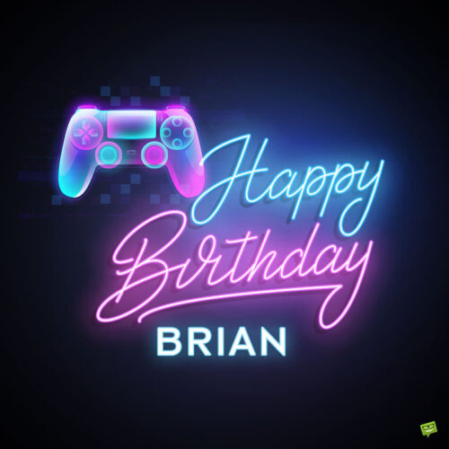 Happy Birthday image for Brian.