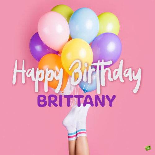 Happy Birthday image for Brittany.