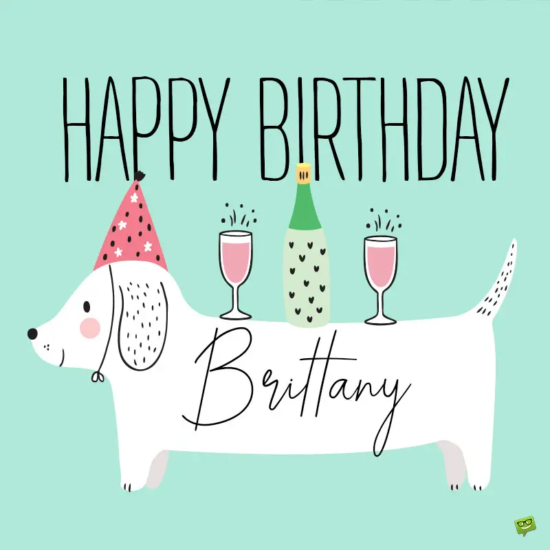 Happy Birthday image for Brittany.