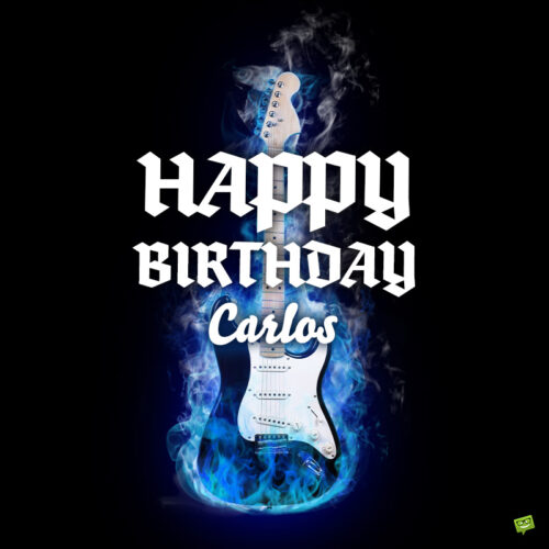 Happy Birthday image for Carlos.