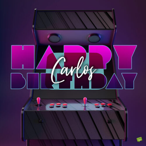 Happy Birthday image for Carlos.