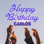 Happy Birthday image for Carlos.