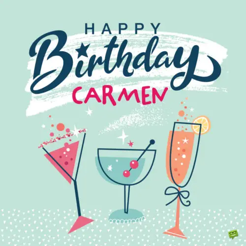 Happy Birthday image for Carmen.