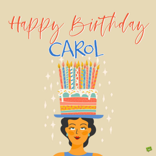 happy birthday image for Carol.