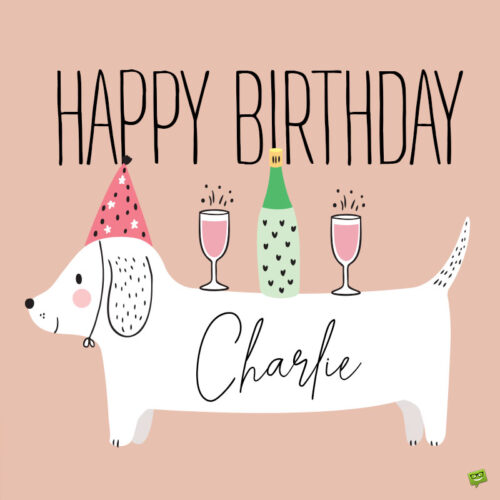 happy birthday image for Charlie.