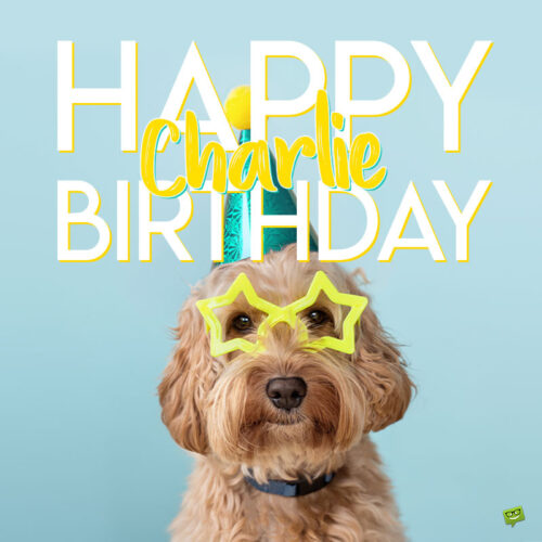 Happy Birthday image for Charlie.