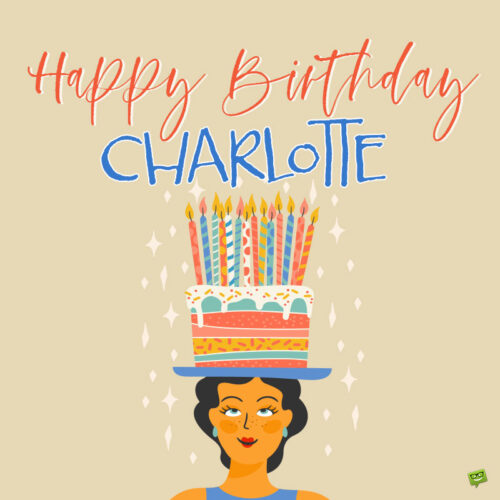 Happy Birthday image for Charlotte.