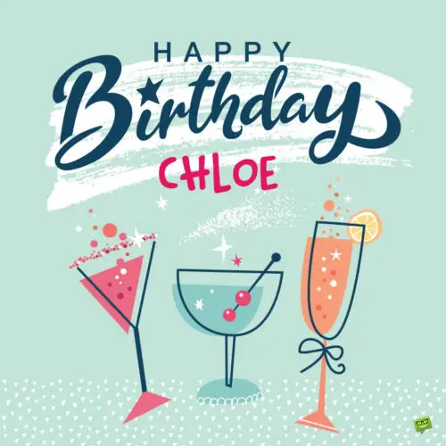 Happy Birthday image for Chloe.