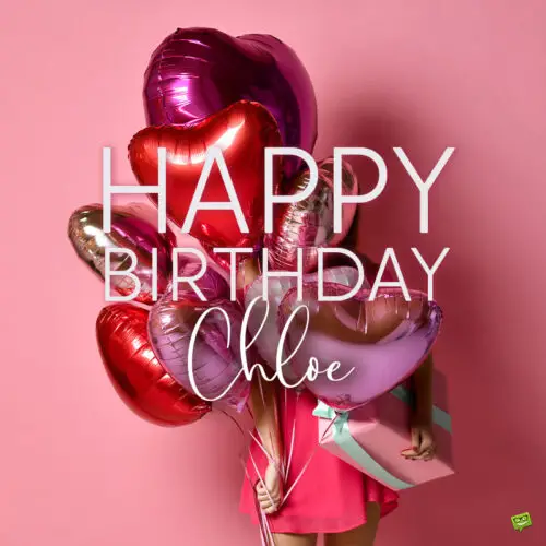 Happy Birthday image for Chloe.