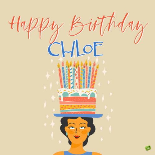 Happy Birthday image for Chloe.