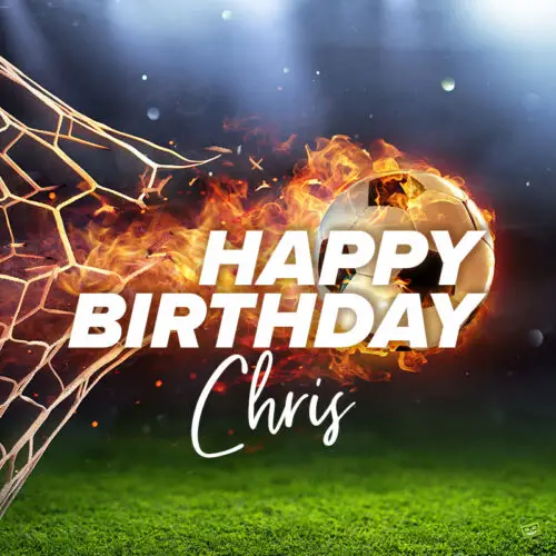 Happy Birthday image for Chris.