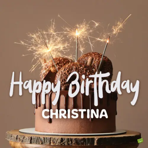 Happy Birthday image for Christina.