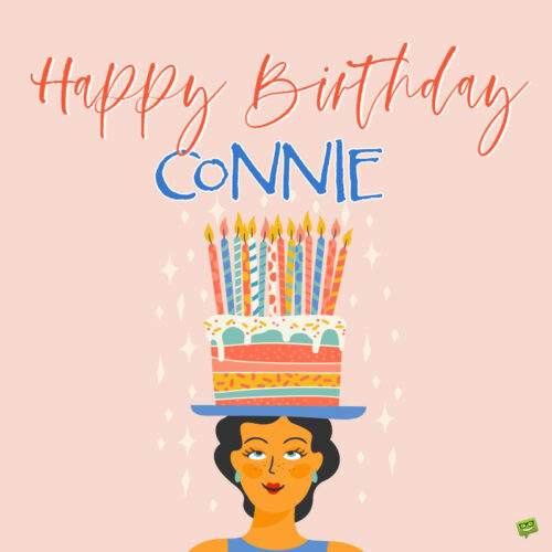 happy birthday image for Connie.