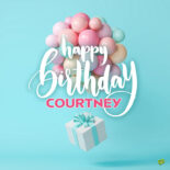 happy birthday image for Courtney.