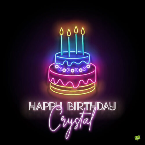 happy birthday image for Crystal.