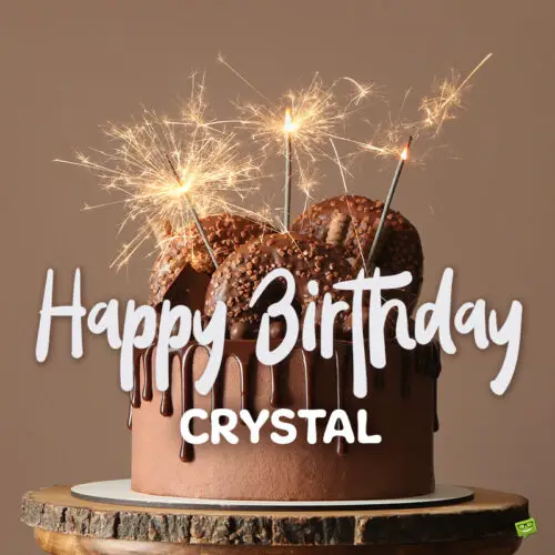 happy birthday image for Crystal.