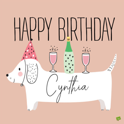 happy birthday image for Cynthia. | Birthday Wishes Expert happy birthday image for Cynthia.
