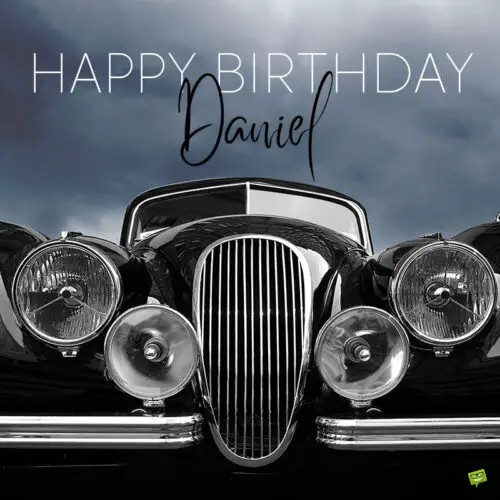 happy birthday image for Daniel.