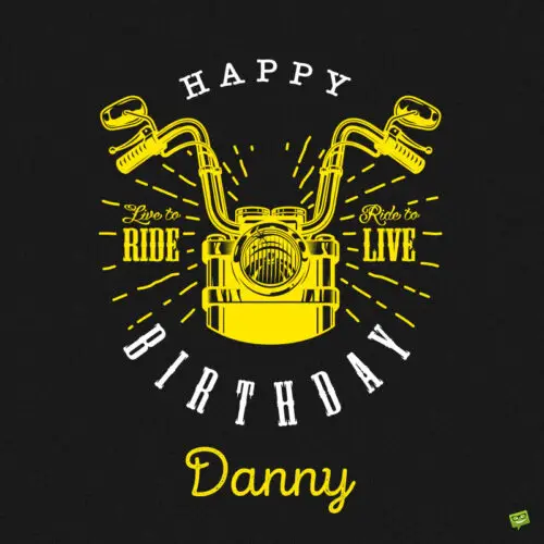 happy birthday image for Danny.
