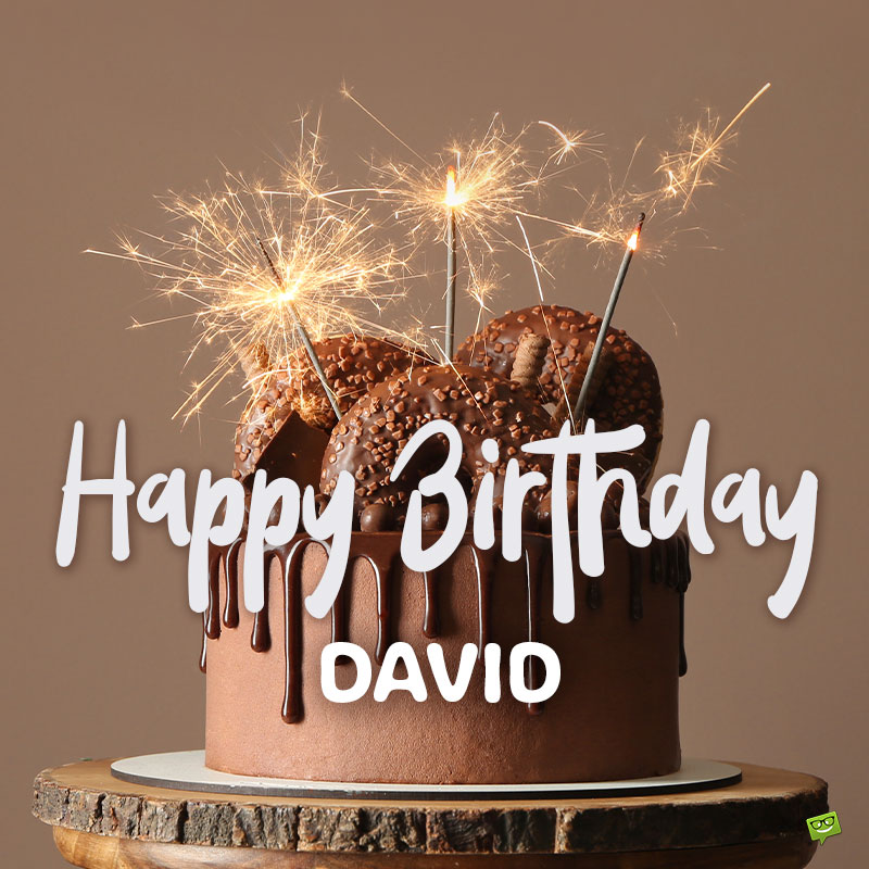 happy birthday image for David.