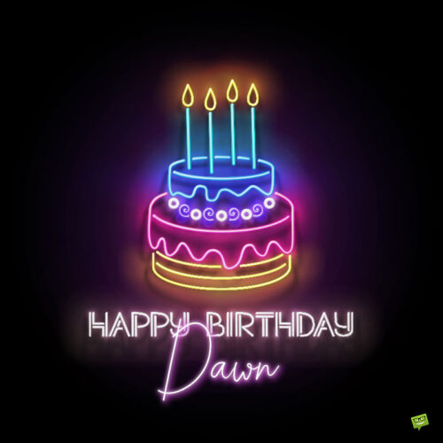 happy birthday image for Dawn.