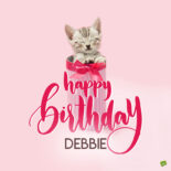 happy birthday image for Debbie.