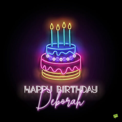 happy birthday image for Deborah.