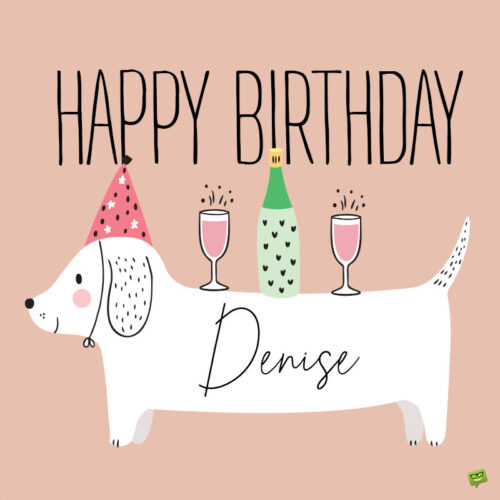 happy birthday image for Denise.