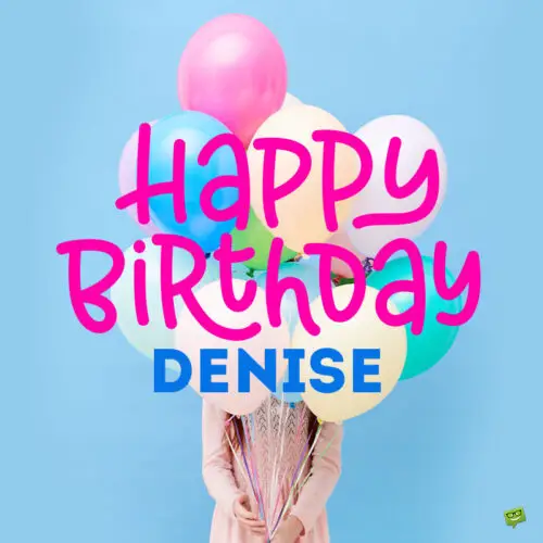 happy birthday image for Denise.